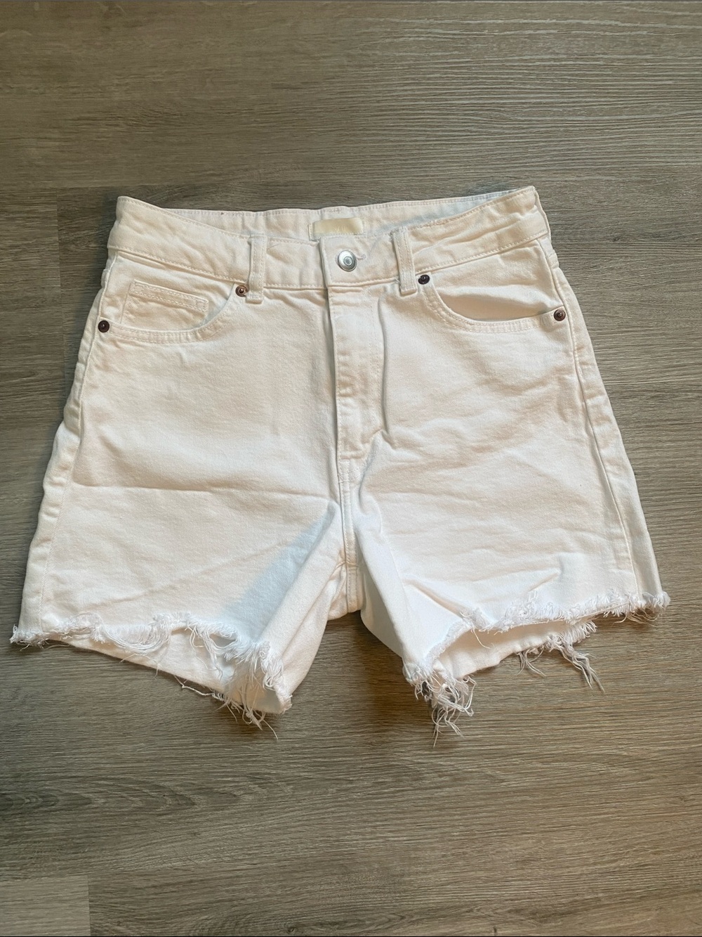 H&M Light Pink Denim Jean Shorts